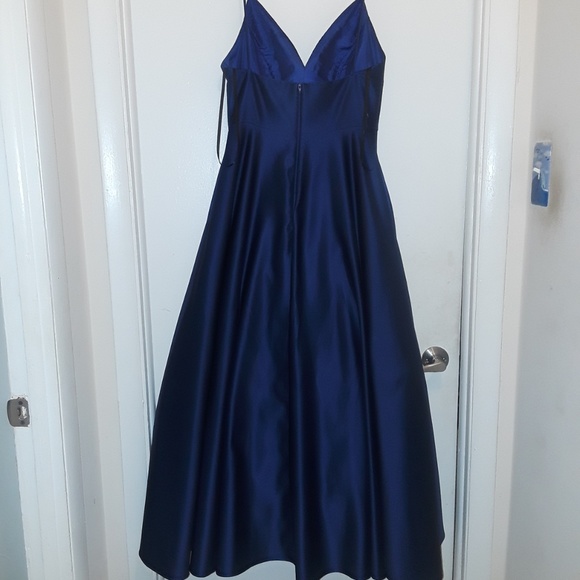 Deep Blue Prom Dress - Picture 6 of 8